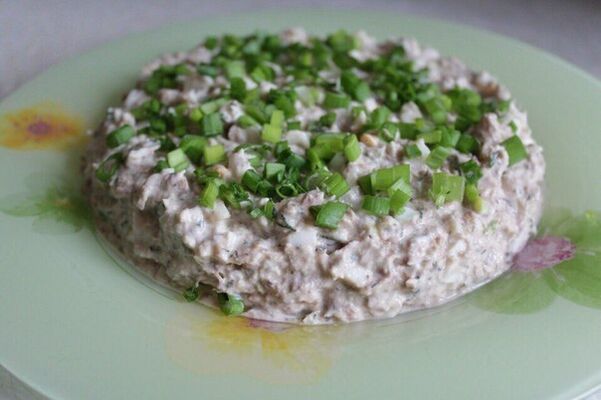 Ensalada saludable de huevo y cebolla de Dukan